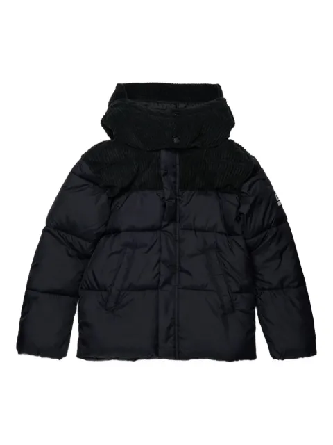 Diesel Kids corduroy-panel puffer jacket