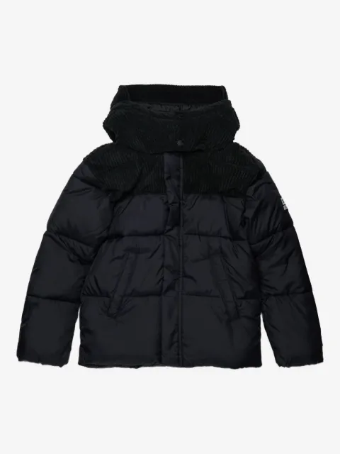 Diesel Kids corduroy-panel puffer jacket
