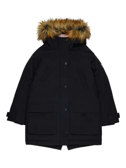 Diesel Kids faux-fur hooded padded jacket