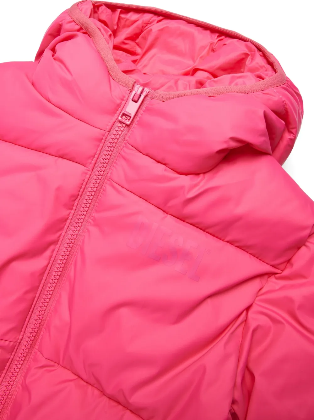 Diesel Kids Donsjack met capuchon Roze