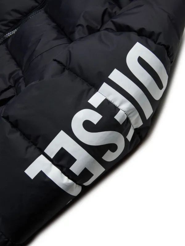 Diesel Kids キルティング パデッドジャケット | ブラック | FARFETCH JP