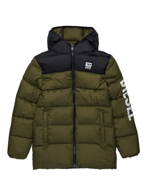 Diesel Kids chamarra capitonada con capucha