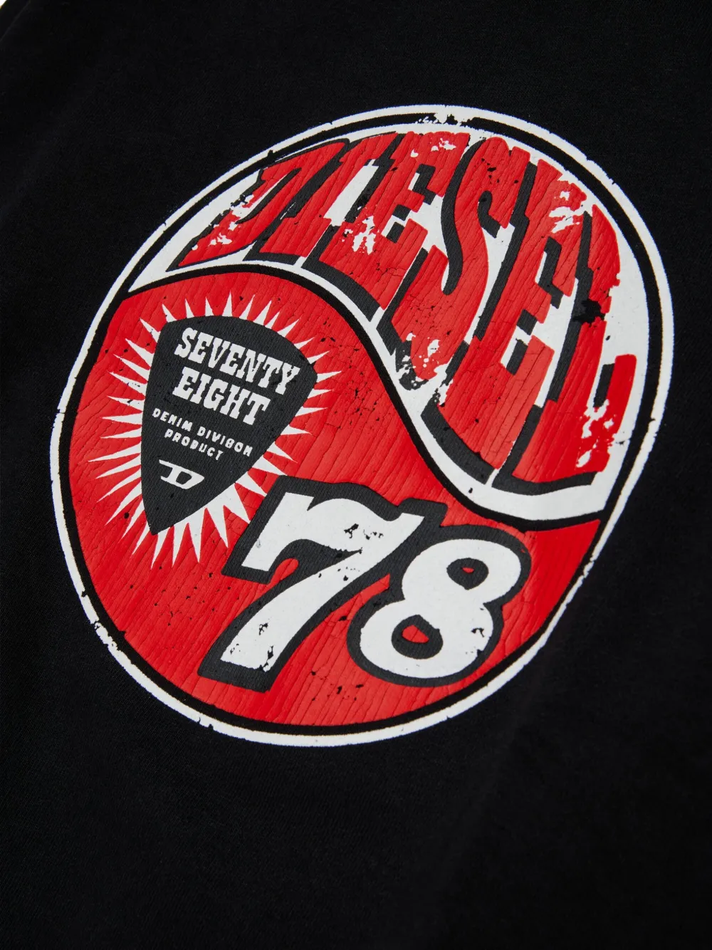 Diesel Kids Sweater met grafische print Zwart