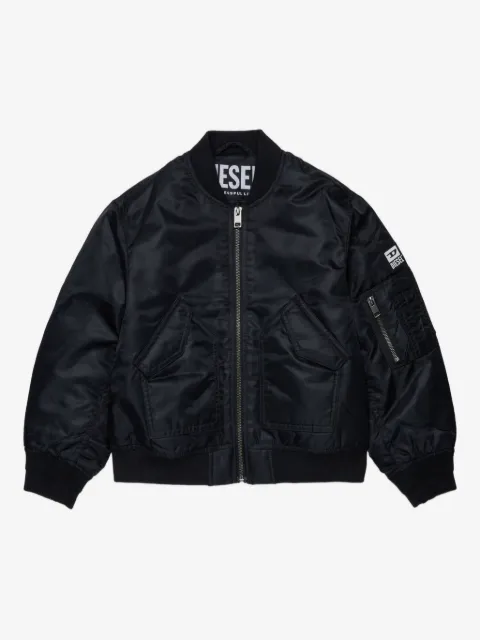 Diesel Kids zip-fastening bomber jacket