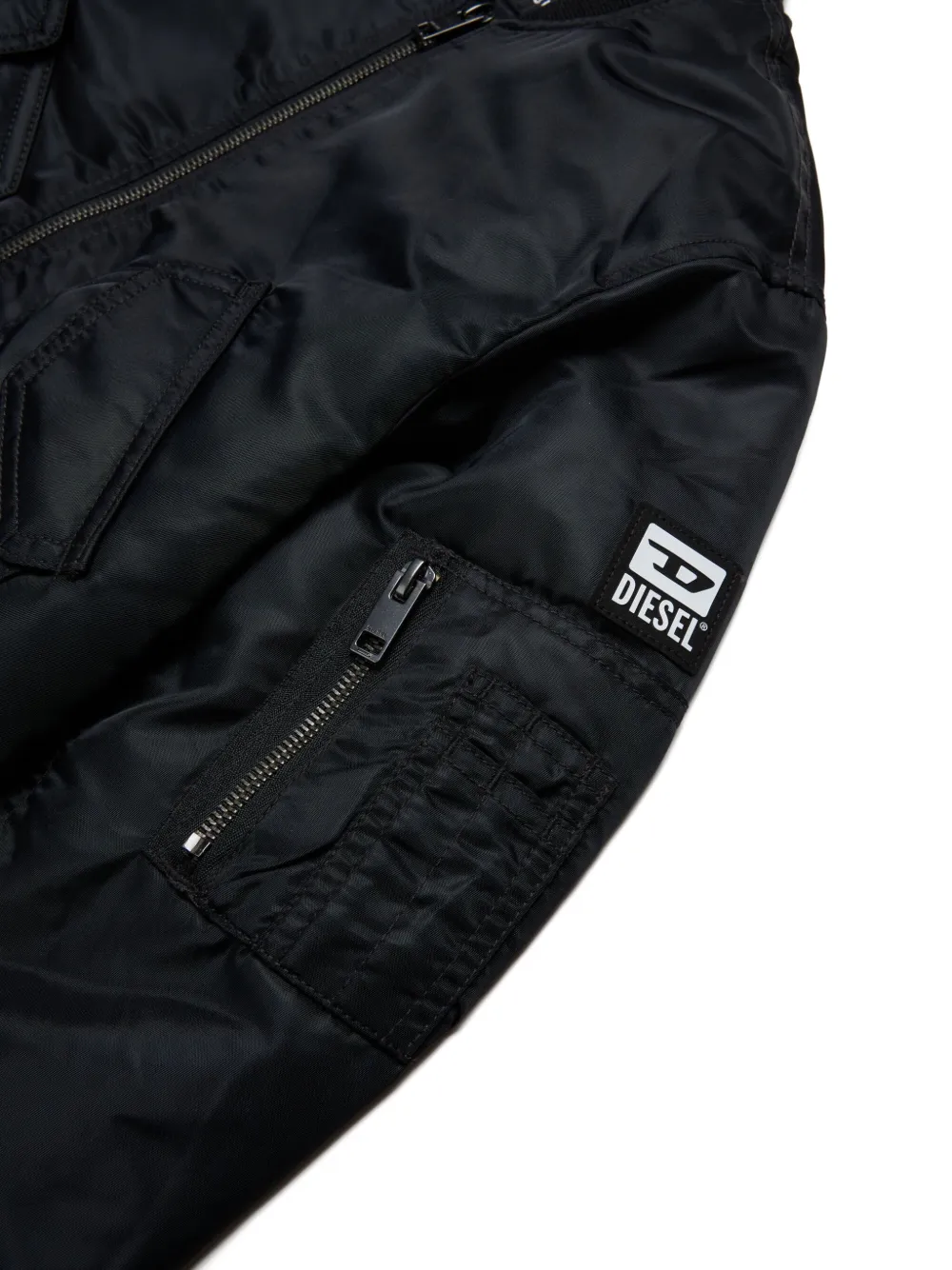 Diesel Kids Bomberjack met ritssluiting Zwart
