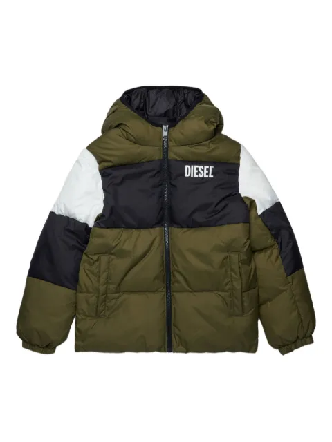 Diesel Kids colour-block padded jacket