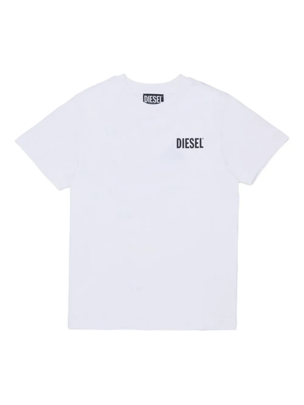 Diesel Kids T-shirt met logoprint Wit