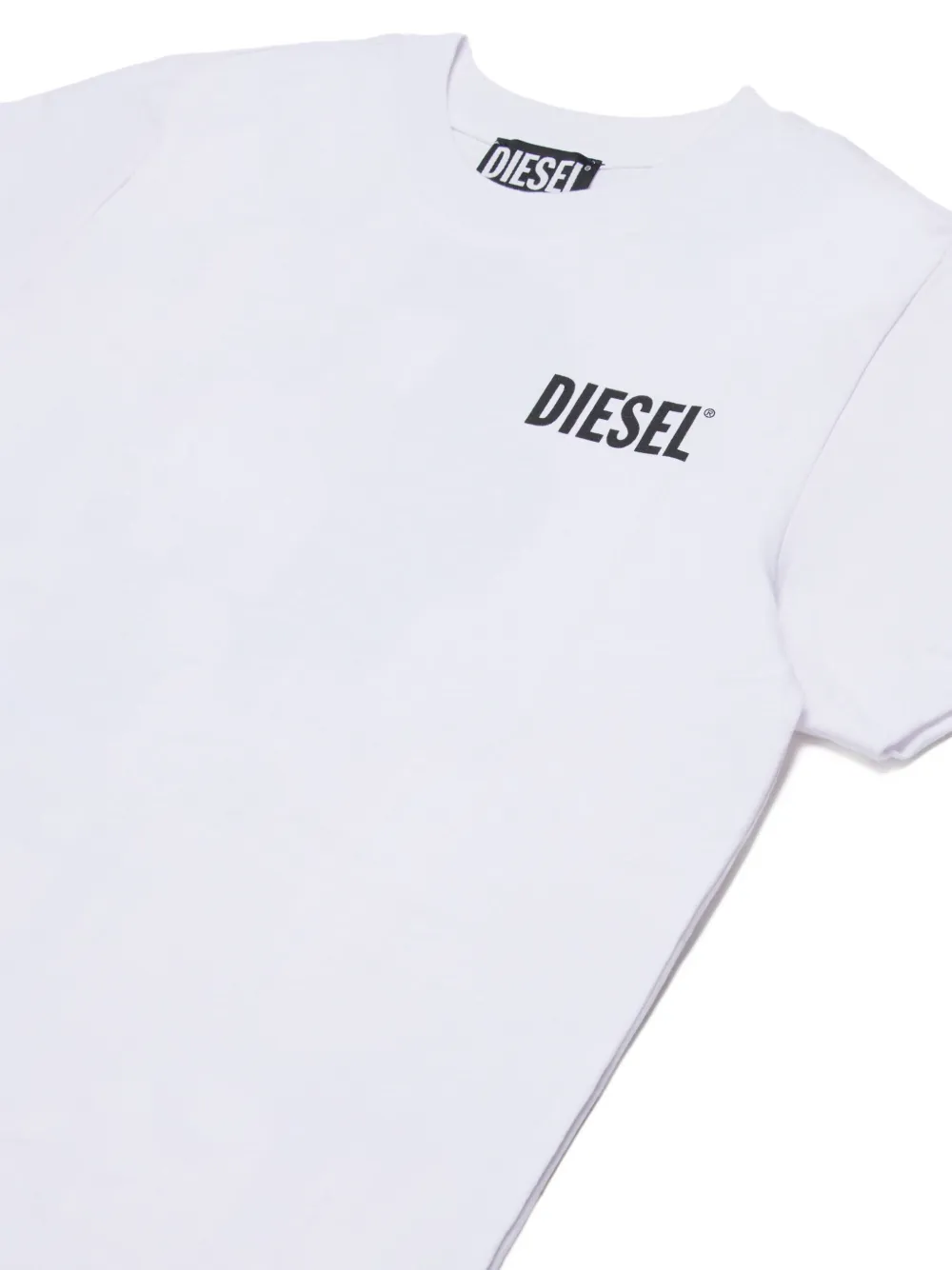 Diesel Kids T-shirt met logoprint Wit