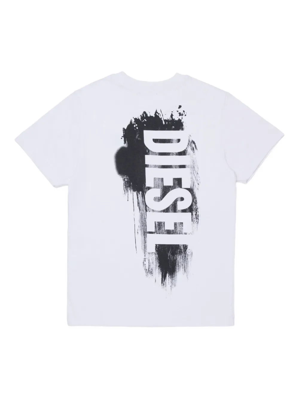 Diesel Kids T-shirt met logoprint Wit