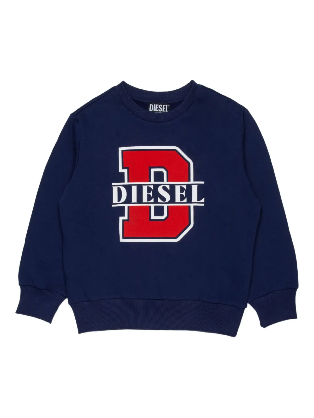 Diesel Kids logo-applique sweatshirt | Blue | Image 1