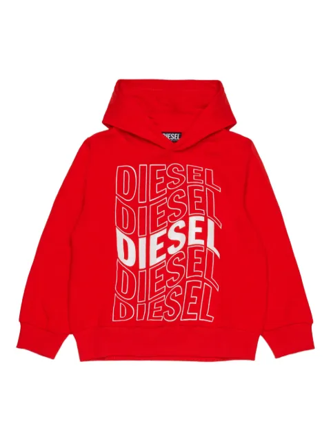 Diesel Kids hoodie con logo estampado