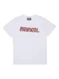 Diesel Kids sequin-embellished logo T-shirt - White