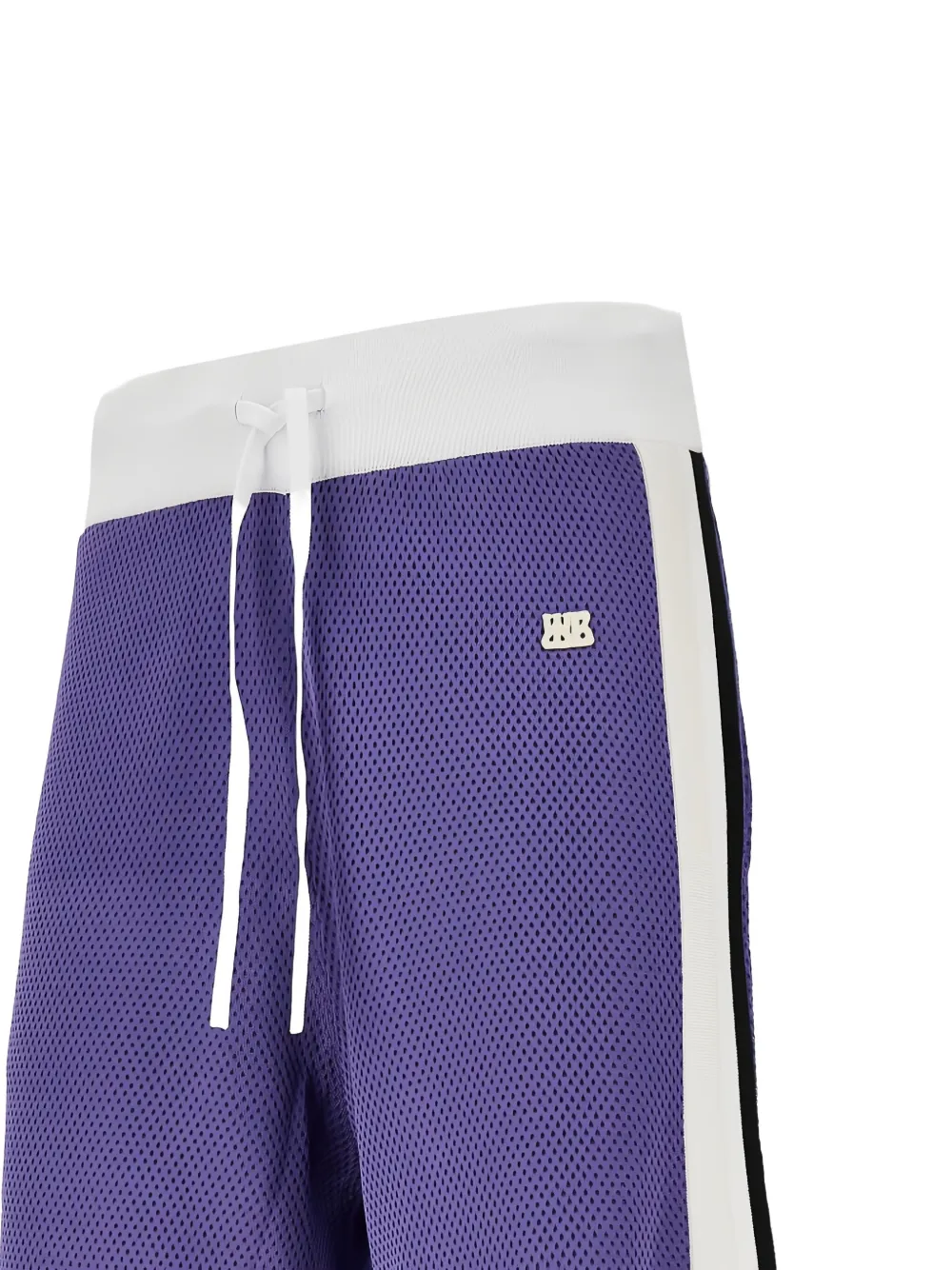 Shop Wales Bonner Logo-patch Track Shorts