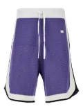 Wales Bonner logo-patch track shorts - Purple