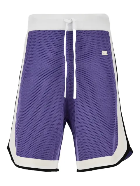 Wales Bonner logo-patch track shorts 