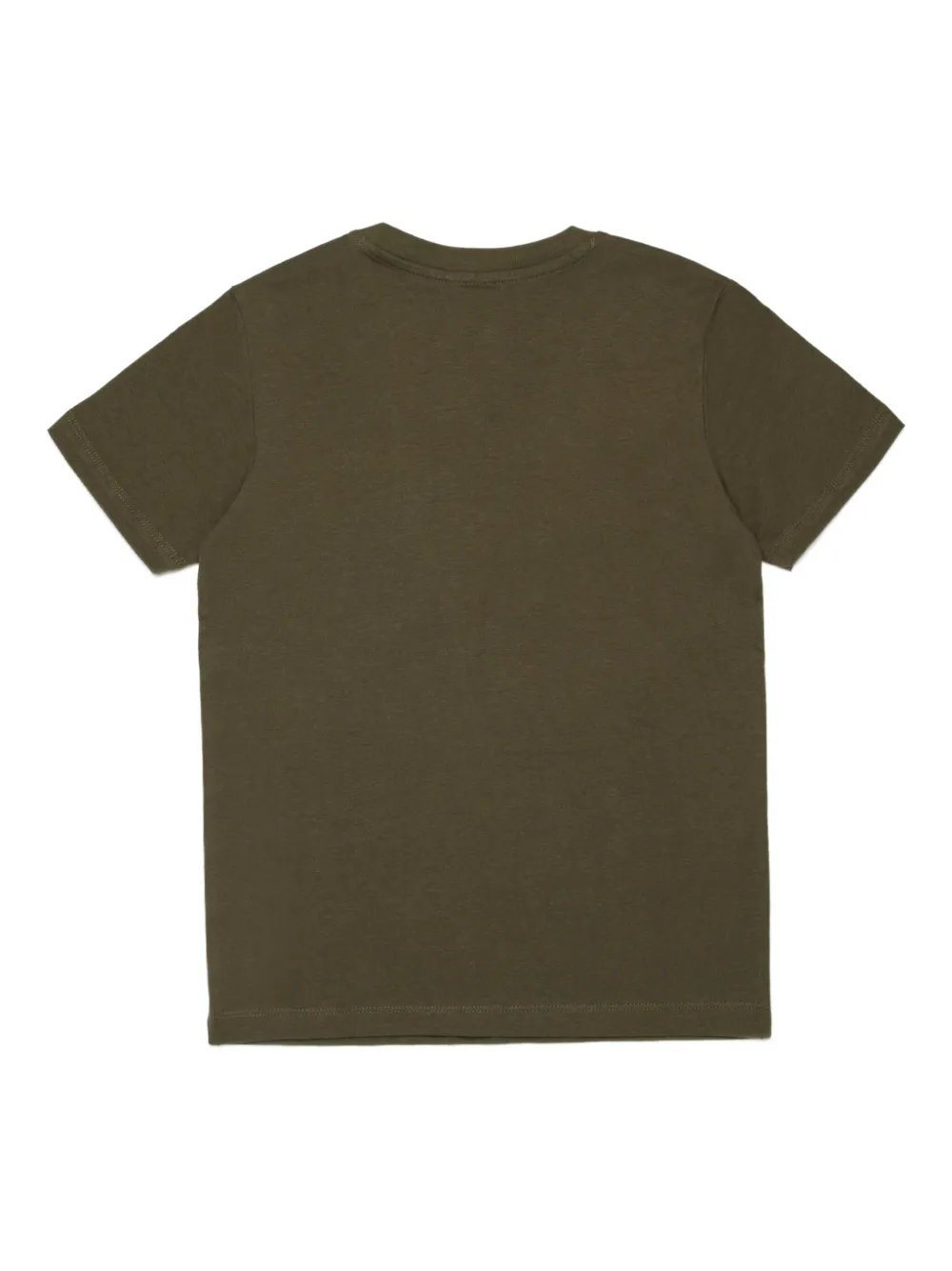 Diesel Kids T-shirt met logoprint Groen