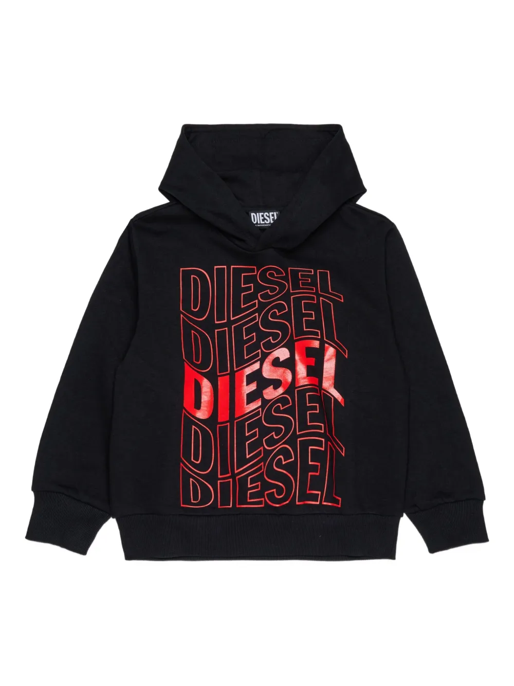 Diesel Kids Felpa Gucci con stampa - Nero