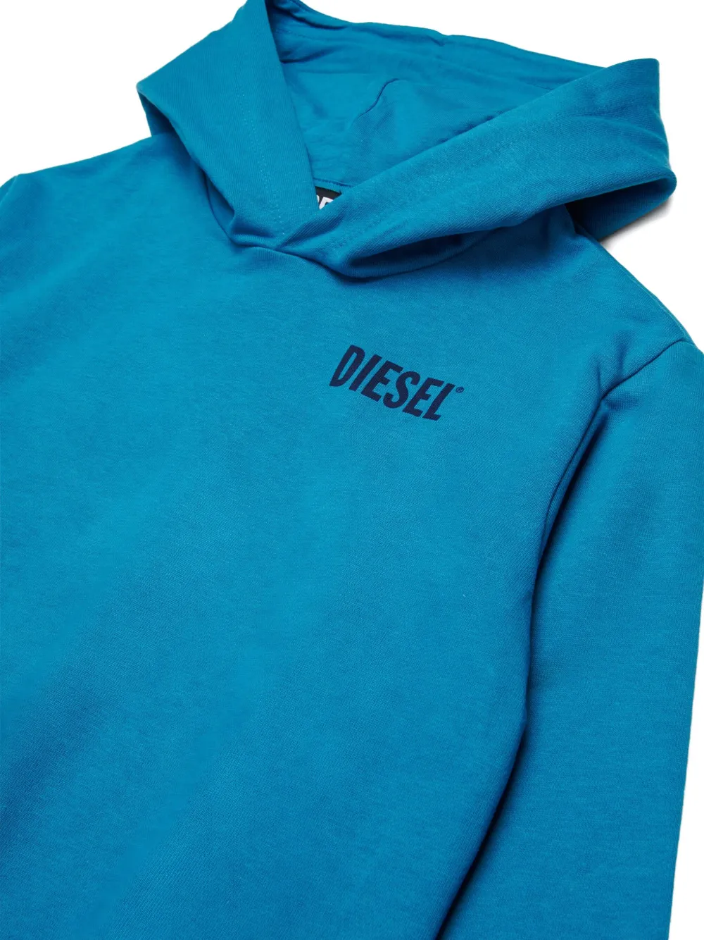 Diesel Kids Hoodie met logoprint Blauw