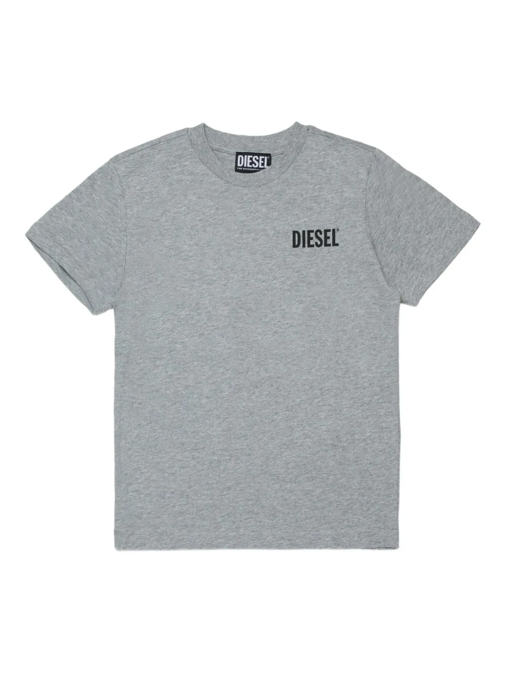 Diesel Kids T-shirt met logoprint Grijs
