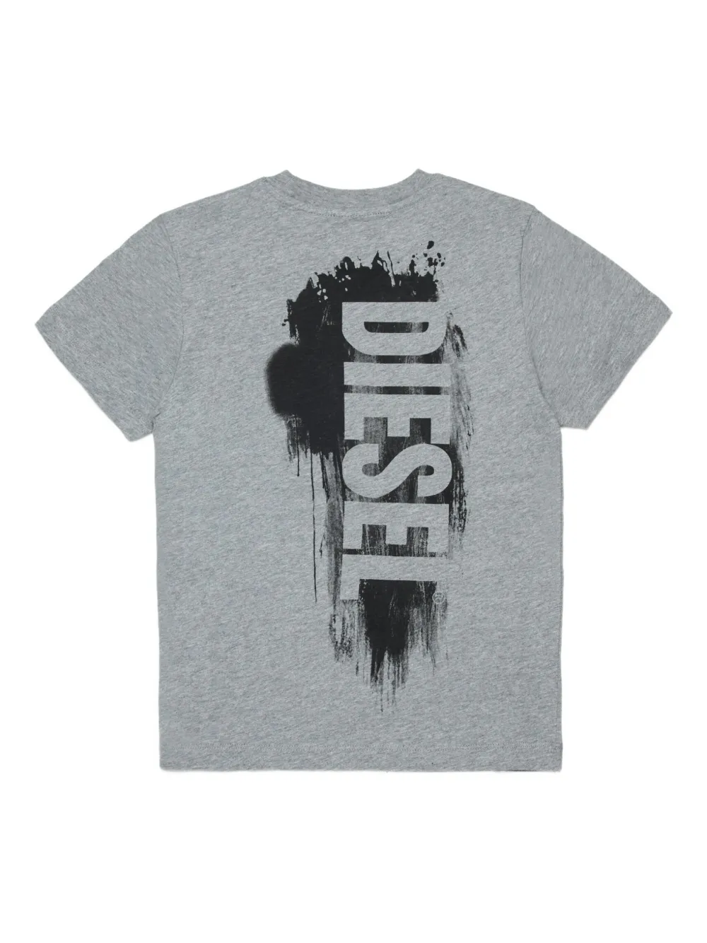 Diesel Kids T-shirt met logoprint Grijs