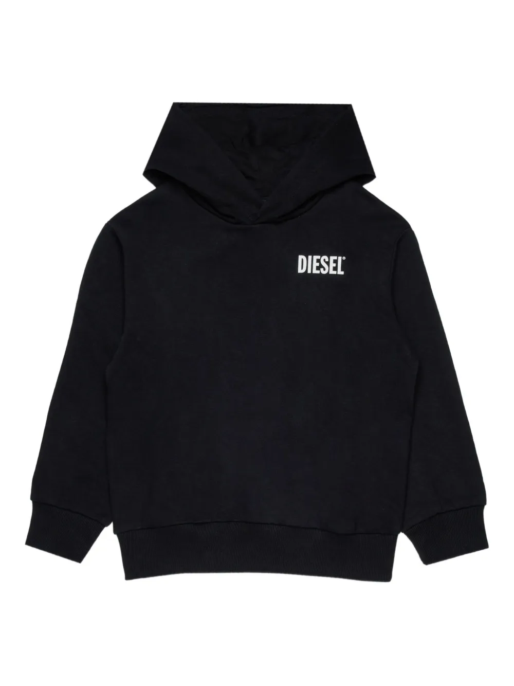 Diesel Kids logo-print hoodie | Black | Image 1