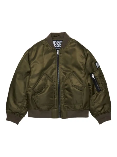 Diesel Kids zip-fastening bomber jacket