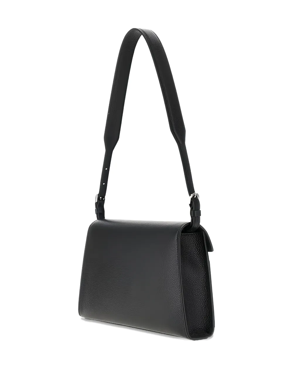 Savette leather shoulder bag - Zwart