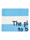 MC2 Saint Barth logo-print beach towel - Blue