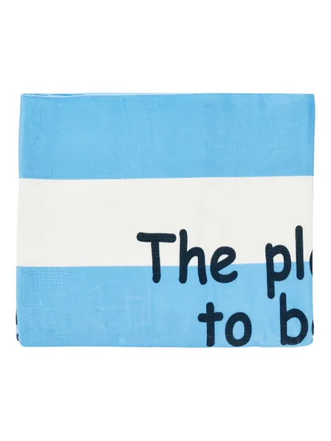 MC2 Saint Barth logo-print beach towel