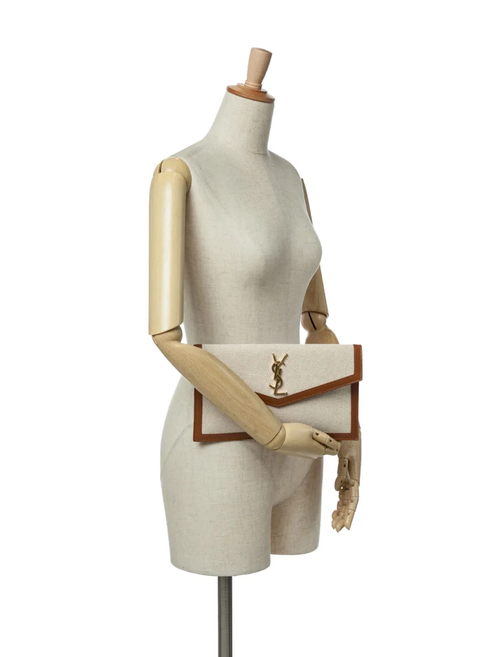 Saint Laurent Pre-Owned 2022 Canvas Uptown Pouch clutch bag | Pre-Owned | Image 2