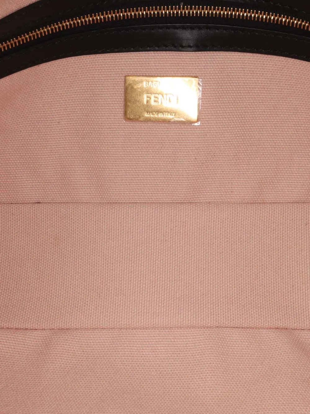 Pre-owned Fendi 2010-2024 Zucca Embroidered Canvas Baguette Satchel