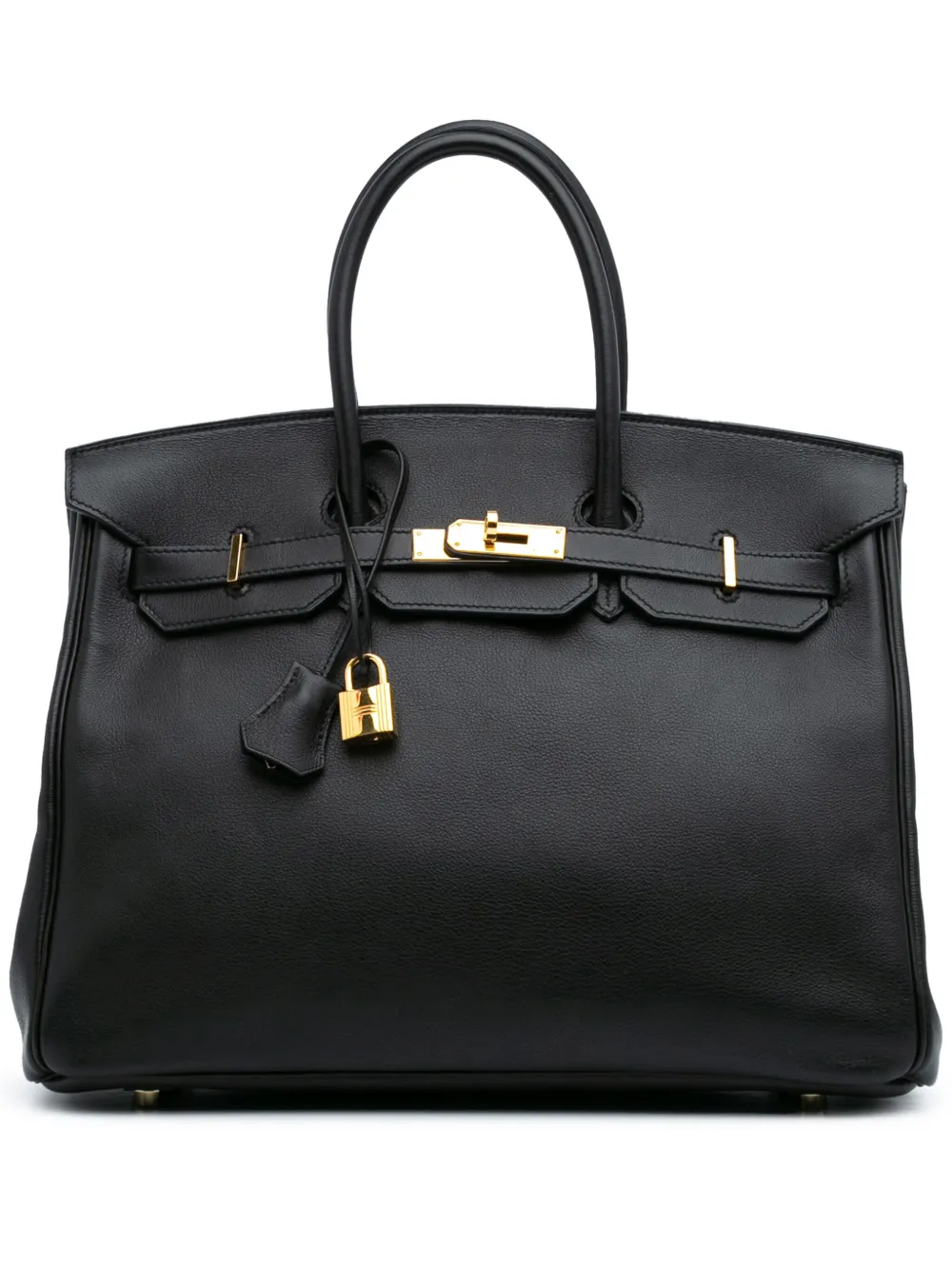 Hermès Pre-Owned 2009 Swift Birkin Retourne 35 handbag | Black | Image 1