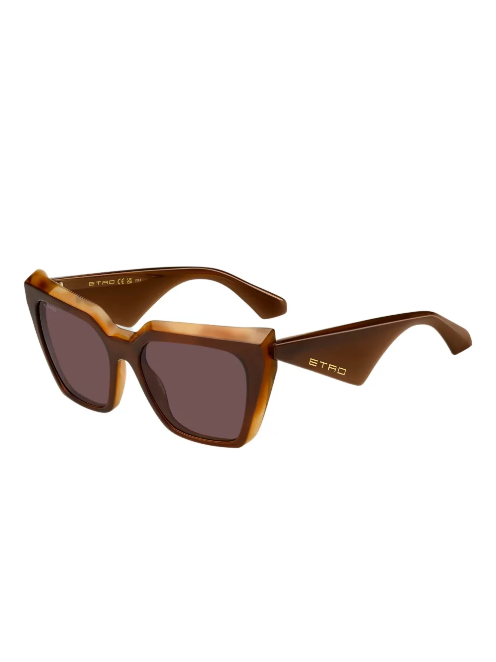 ETRO Tailoring zonnebril Bruin