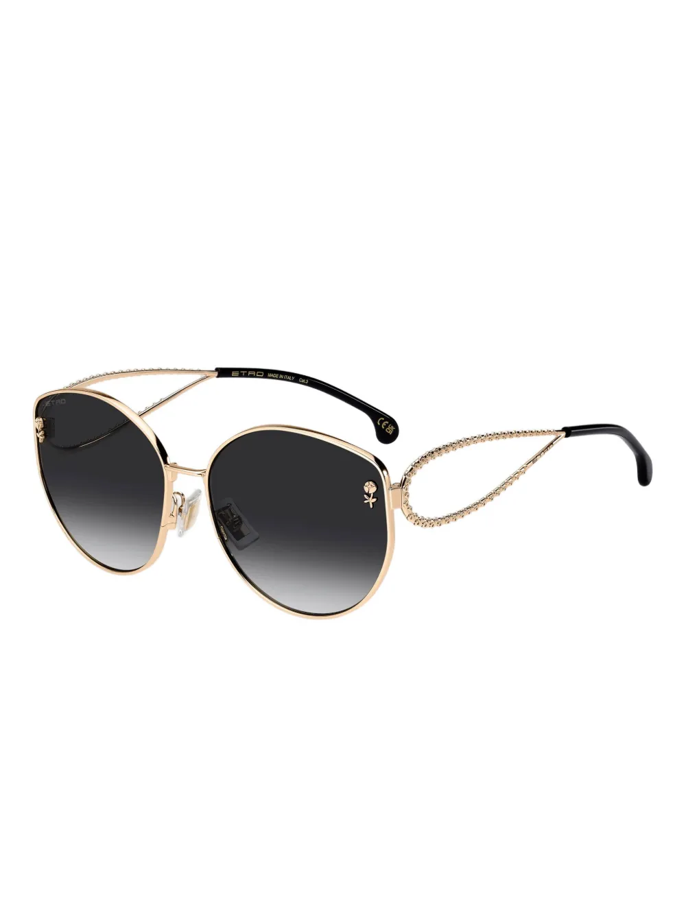 ETRO Zonnebril met paisley montuur Goud