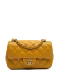 CHANEL Pre-Owned 2015-2016 Mini Rectangular Classic Caviar Single Flap crossbody bag - Yellow