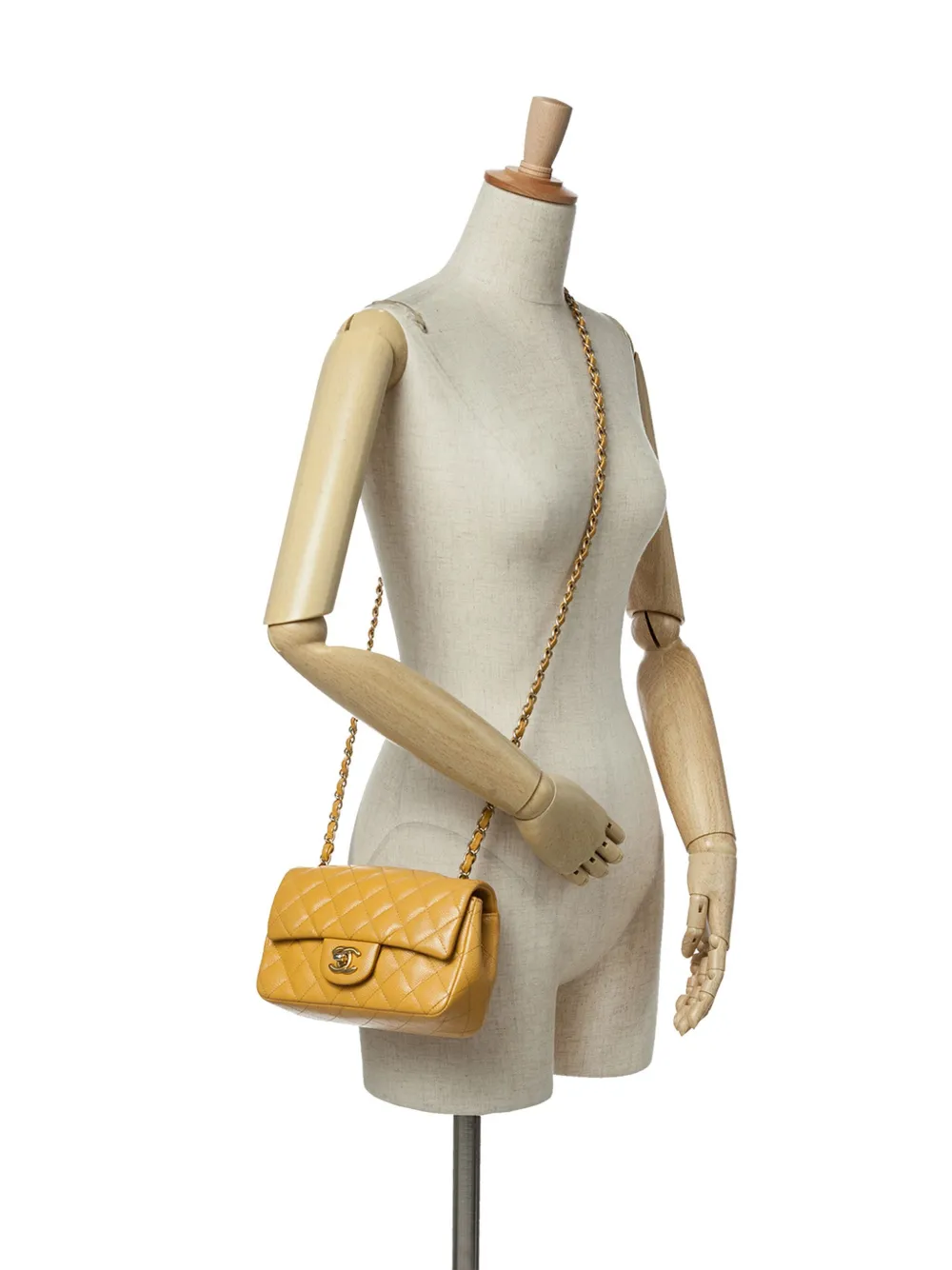 CHANEL Pre-Owned 2015-2016 Mini Rectangular Classic Caviar Single Flap crossbody bag | Pre-Owned | Image 2