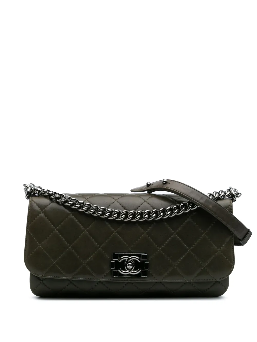CHANEL Pre-Owned 2012 Quilted Lambskin Soft Boy Flap crossbody bag - CHANEL Pre-Owned 2012 Quilted Lambskin Soft Boy Flap crossbody bag -