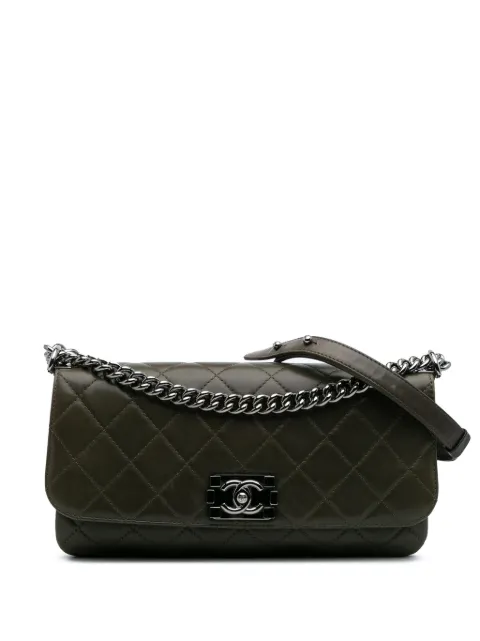 CHANEL Pre-Owned 2012 Quilted Lambskin Soft Boy Flap crossbody bag