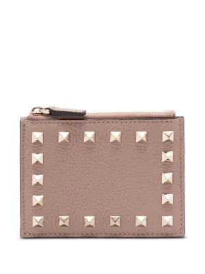 Valentino Garavani ロックスタッズ 財布 | ピンク | FARFETCH JP