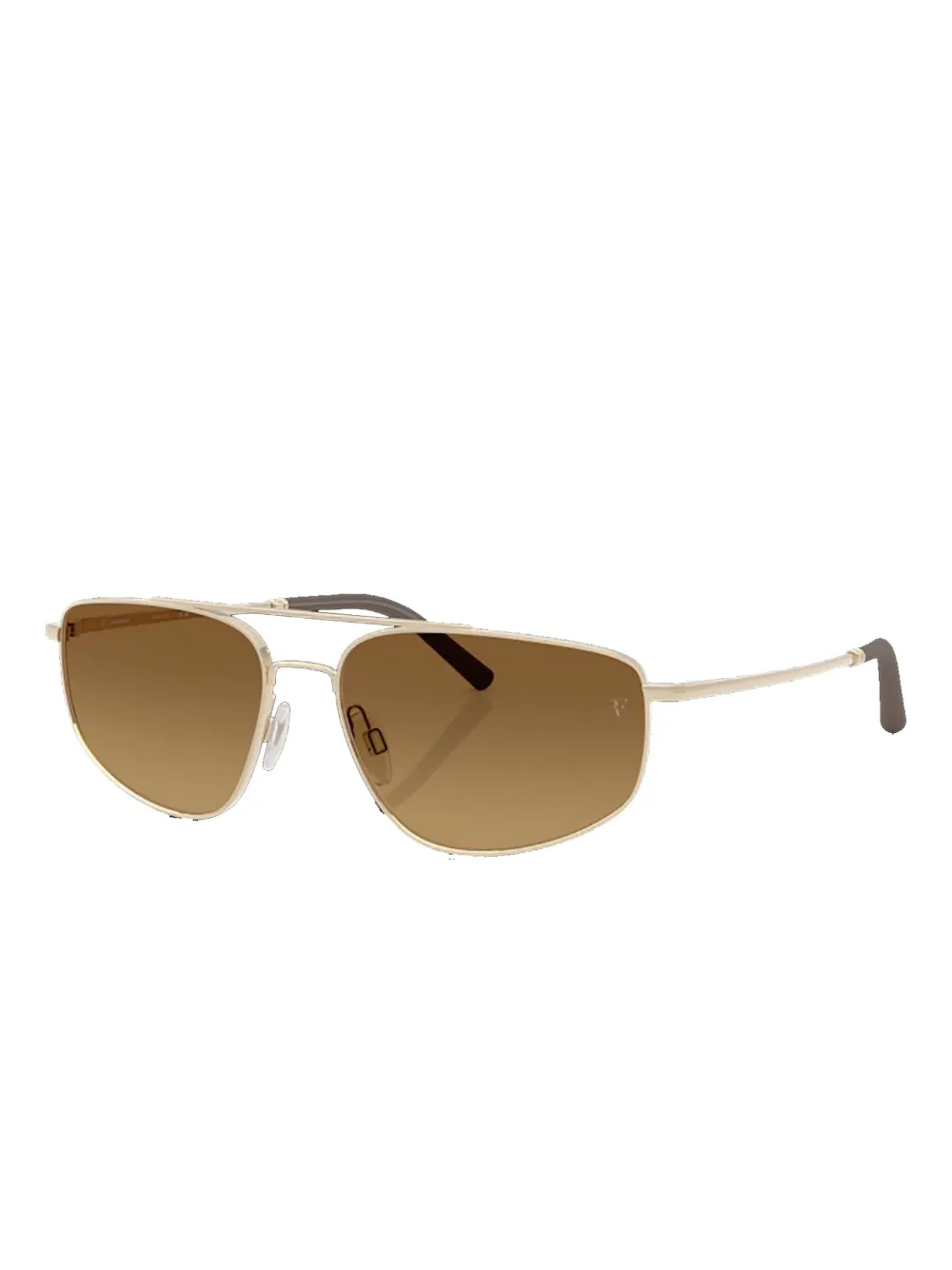 Oliver Peoples brushed gold metal sunglasses Goud