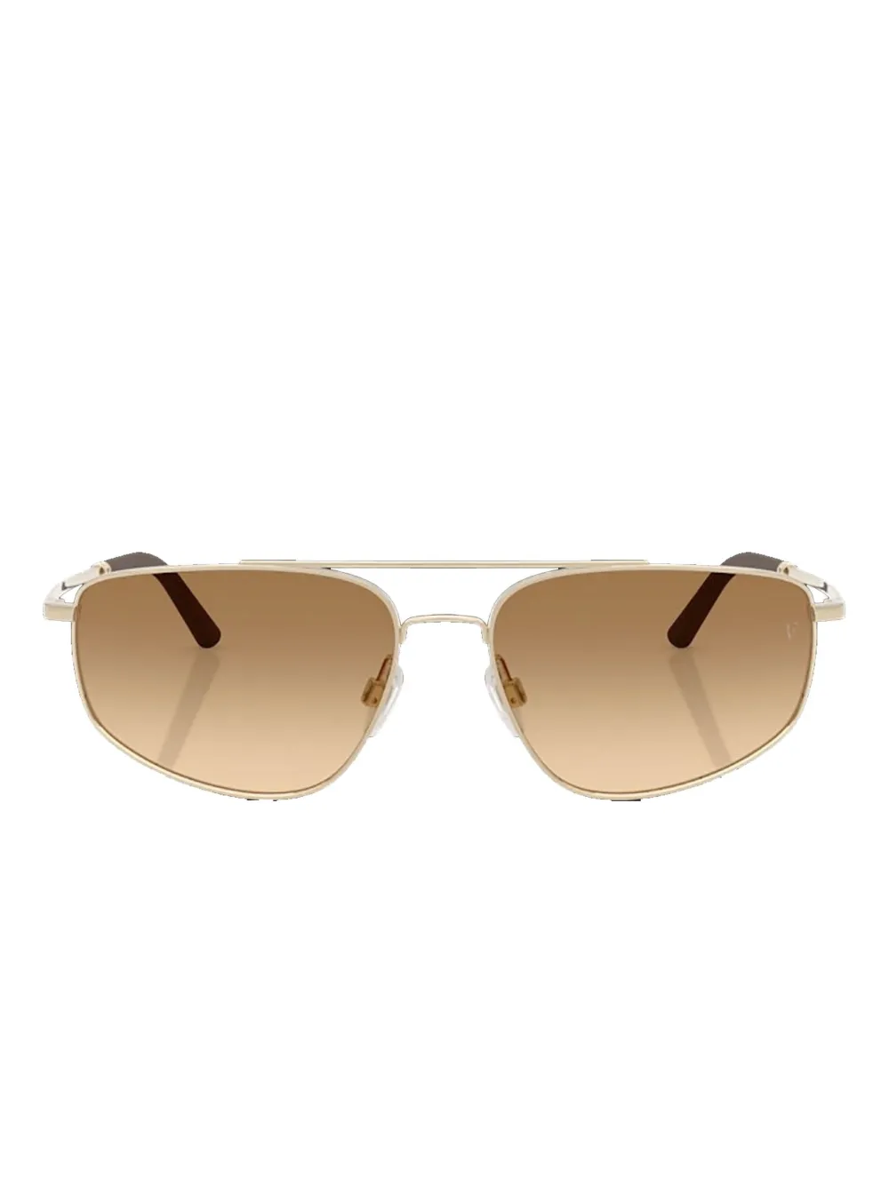 Oliver Peoples brushed gold metal sunglasses Goud