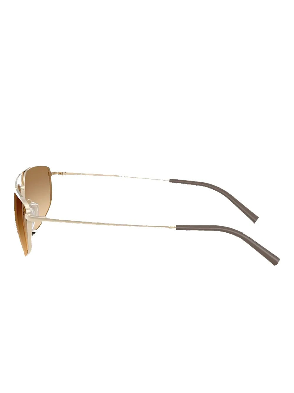 Oliver Peoples brushed gold metal sunglasses Goud