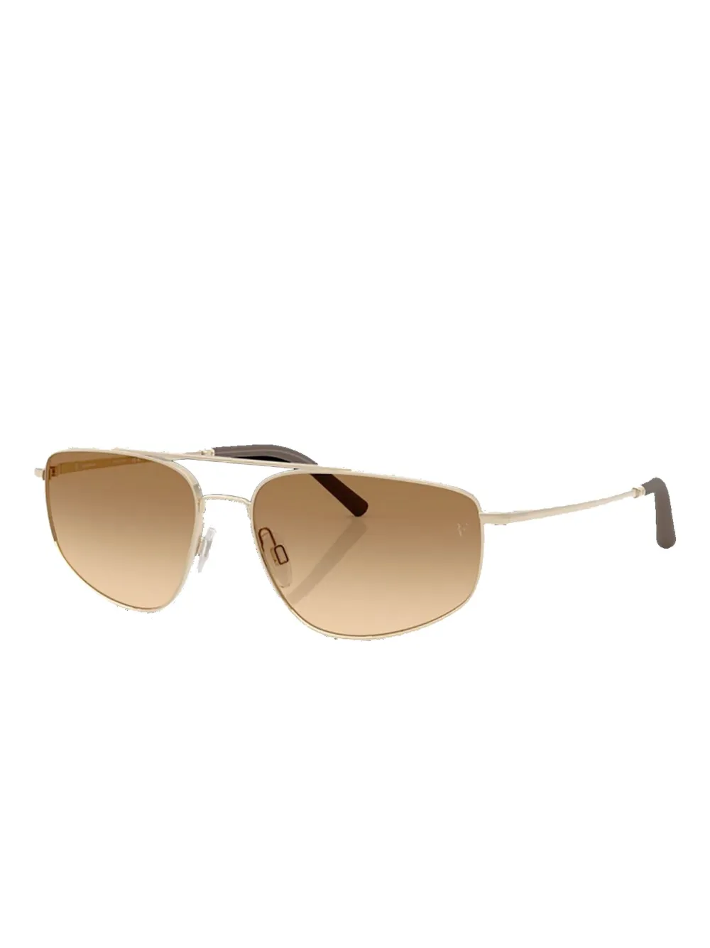 Oliver Peoples brushed gold metal sunglasses Goud