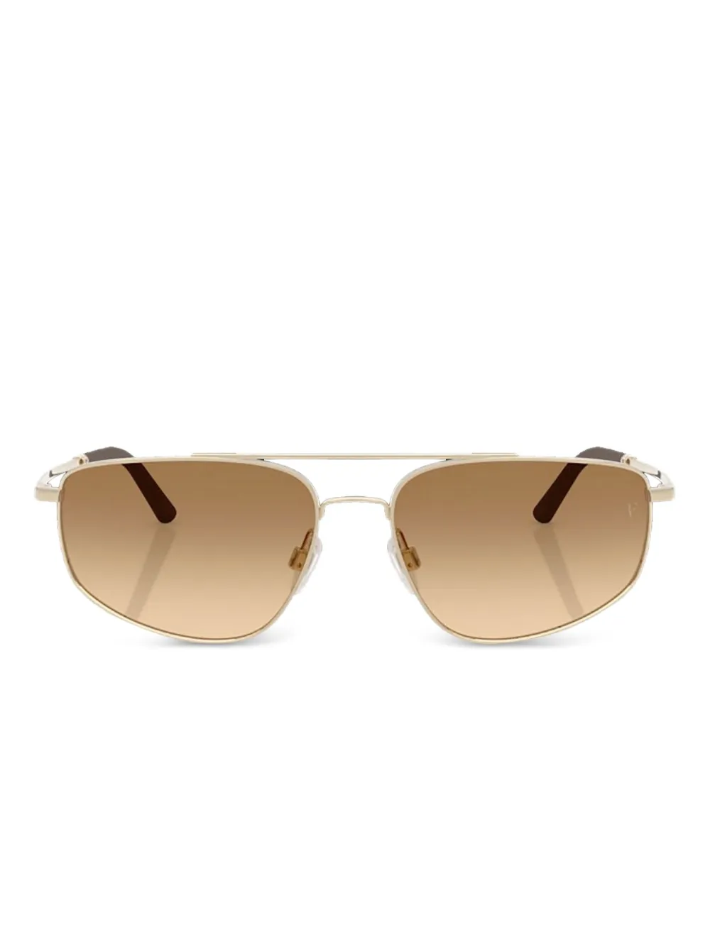 Oliver Peoples Zonnebril van geborsteld goud en metaal