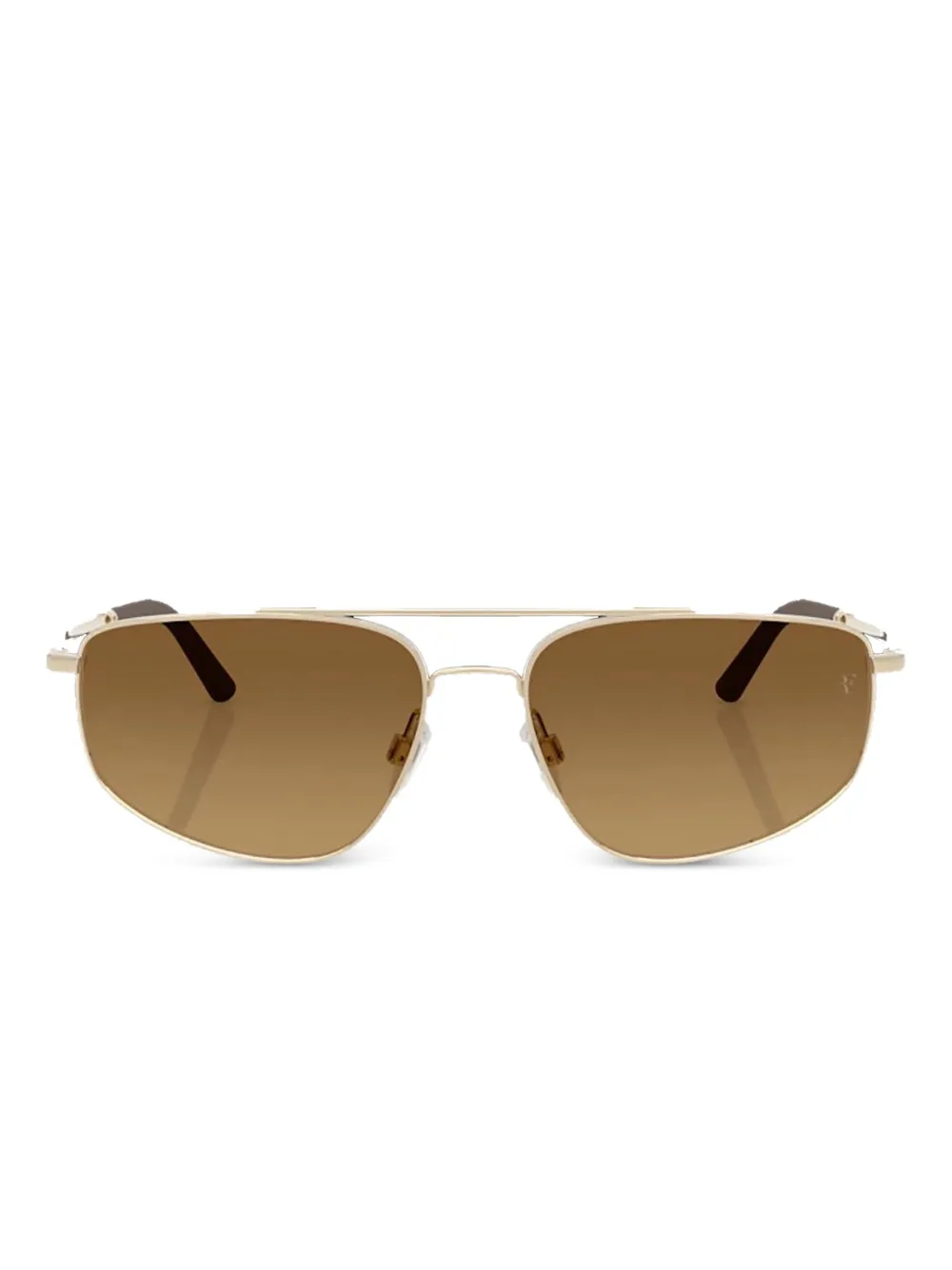 Oliver Peoples Zonnebril van geborsteld goud en metaal