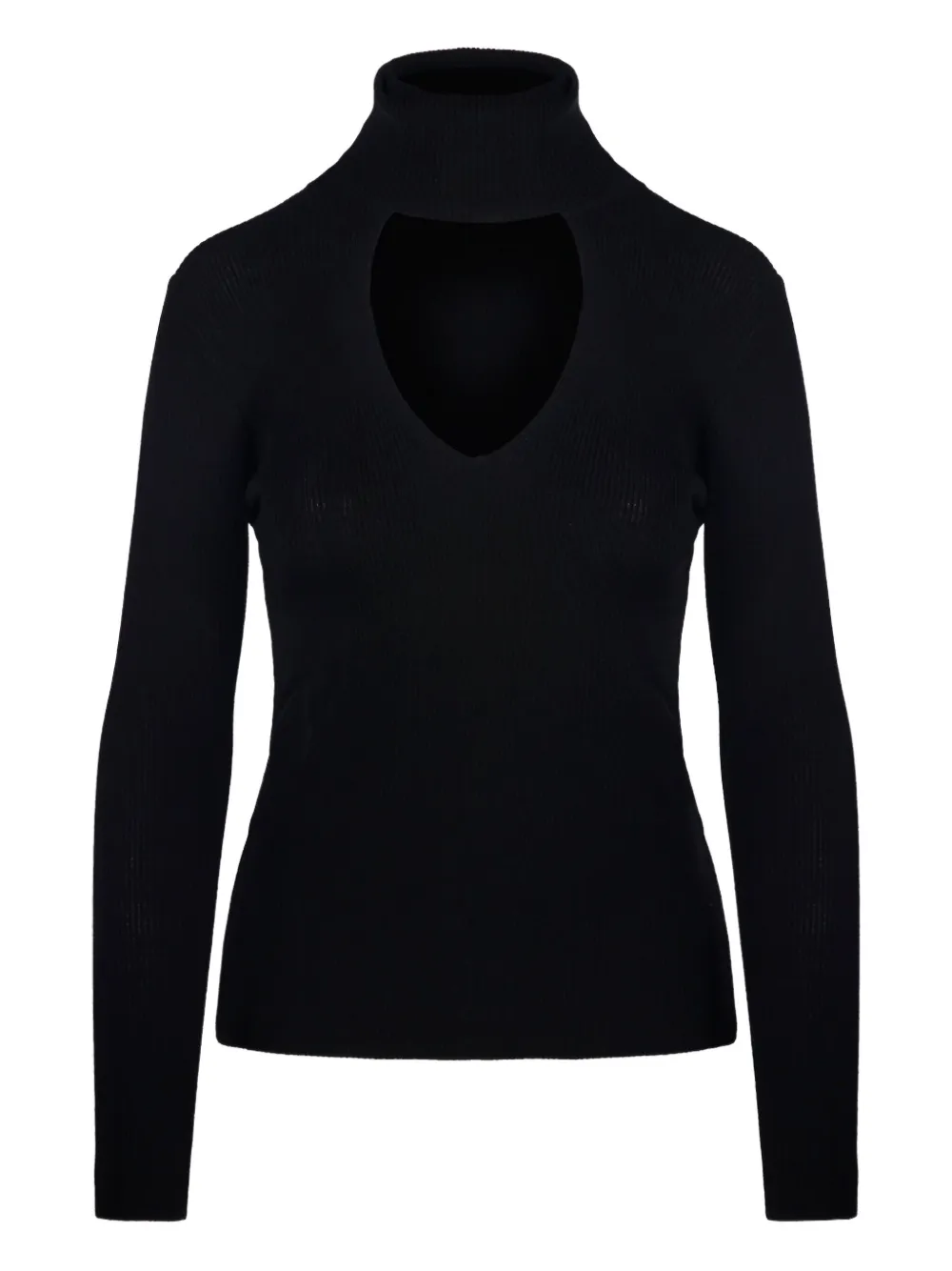 P.A.R.O.S.H. cut-out wool sweater Zwart