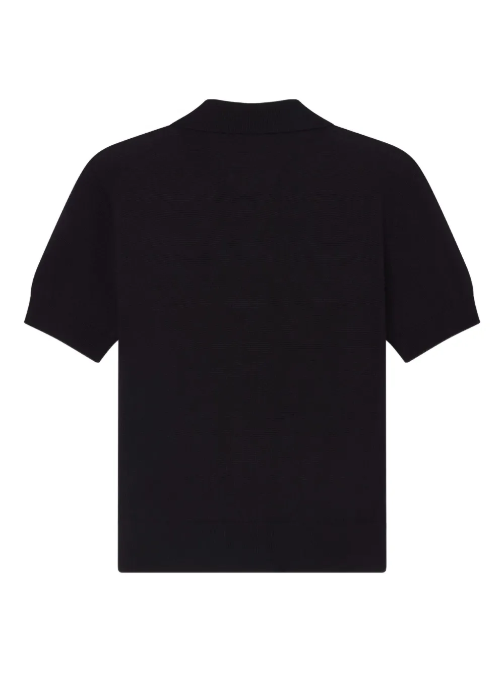 Frame Argyle-pattern Polo-neck Sweater In Black