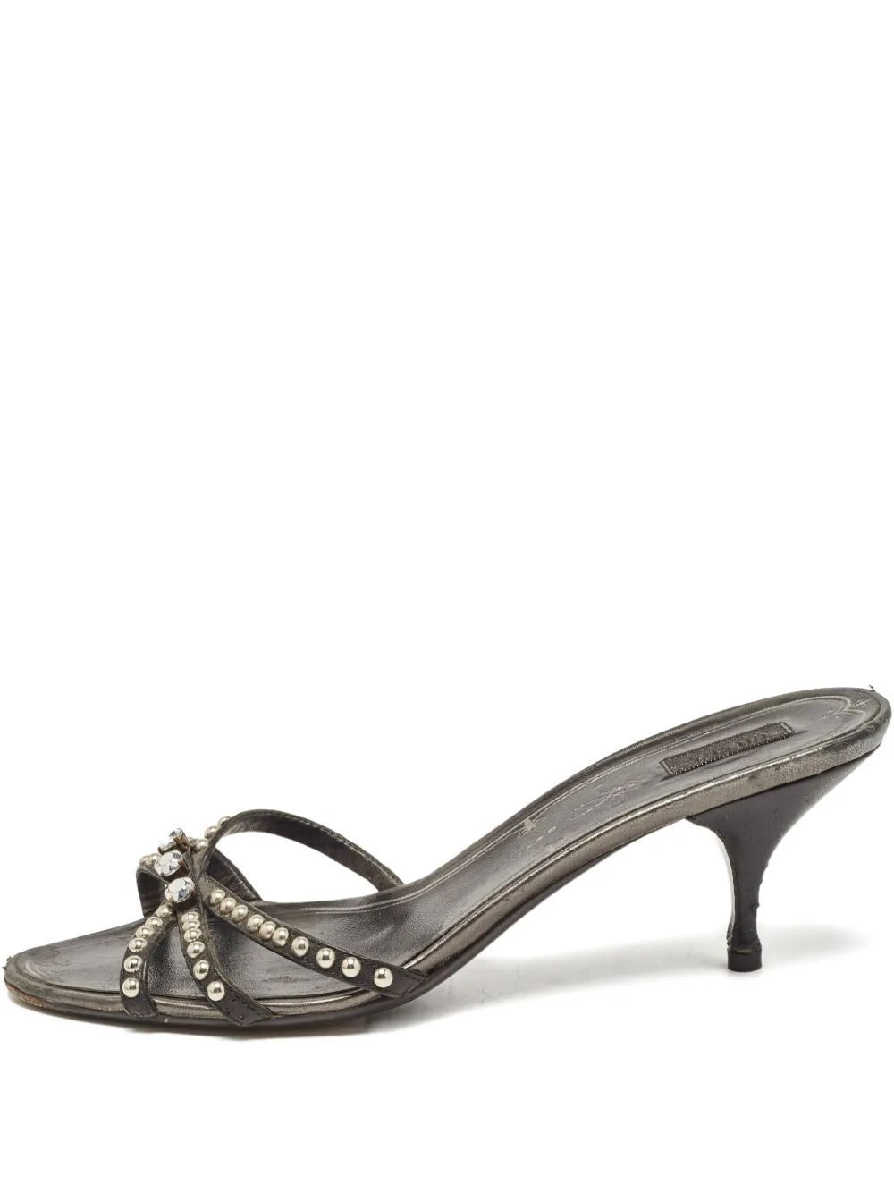 Prada Pre-Owned 100mm strappy sandals | Black | Image 1