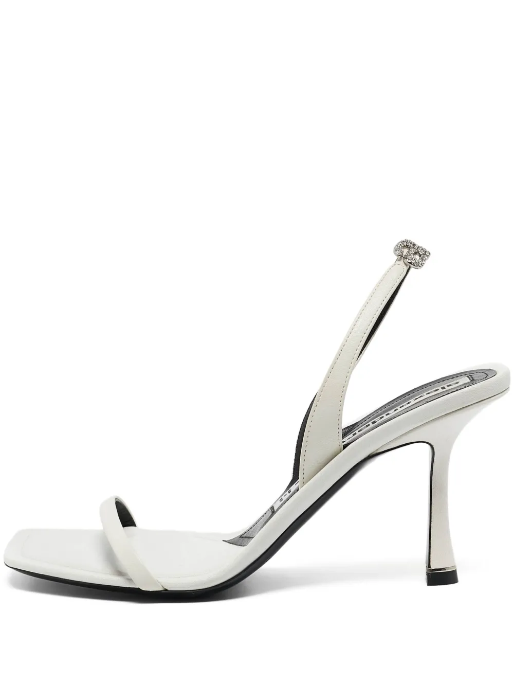 Pre-Owned Alexander Wang 110mm Ivy square-toe slingback sandals | White | Image 1