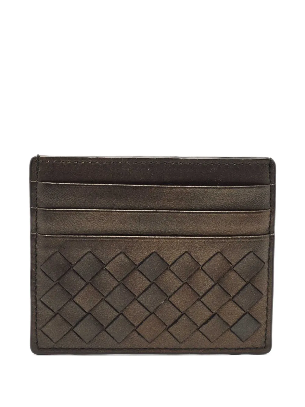 Bottega Veneta Pre-Owned Intrecciato leather cardholder | Brown | Image 1